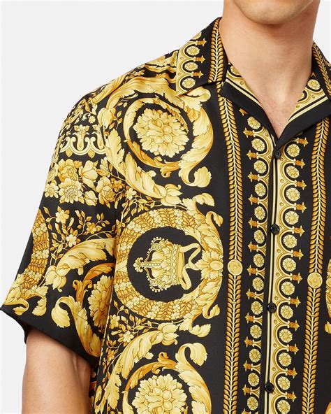 versace barocco shirt|versace barocco silk shirt.